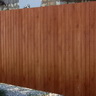 Забор из профнастила и дерева